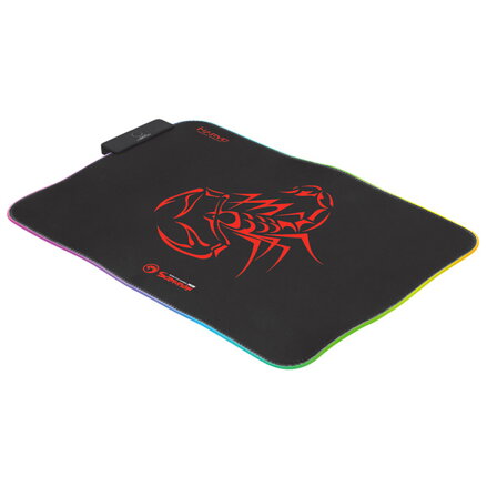 RGB Podložka pod myš, MG8, herní, černá, 350 x 250 mm, 3 mm, Marvo, RGB podsvícení