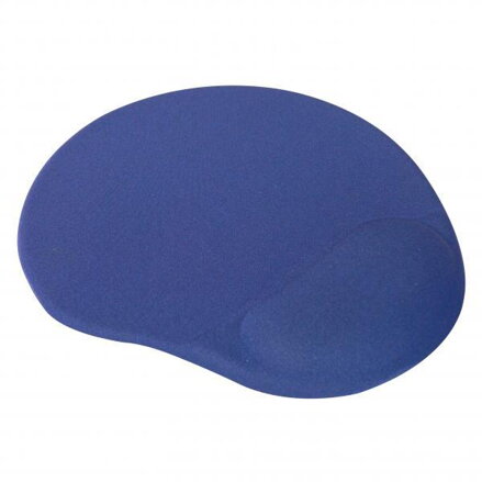 Podložka pod myš, ergonomická, gelová, modrá, Logo