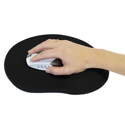 Podložka pod myš, ergonomická, gelová, modrá, Logo