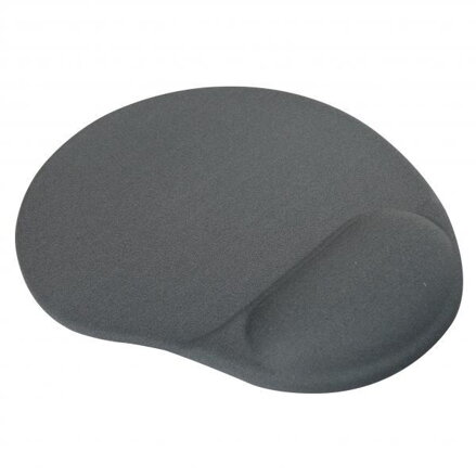 Podložka pod myš, ergonomická, gelová, šedá, Logo