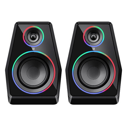Defender reproduktory Solar 10, 2.0, 10W, černé, Bluetooth 5.3/AUX