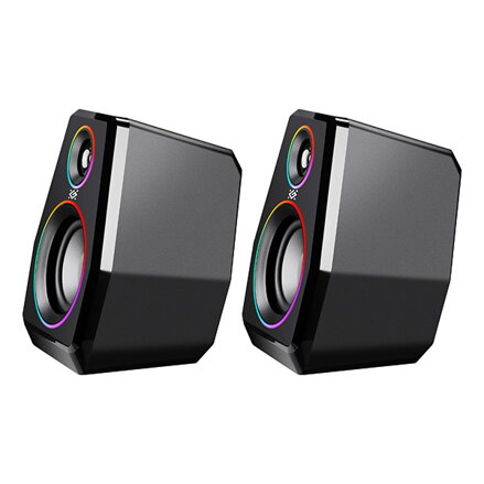 Defender reproduktory Solar 10, 2.0, 10W, černé, Bluetooth 5.3/AUX