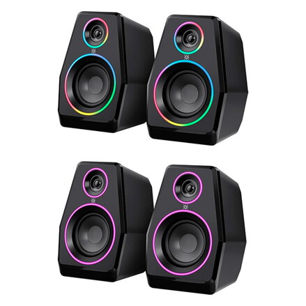 Defender reproduktory Solar 10, 2.0, 10W, černé, Bluetooth 5.3/AUX