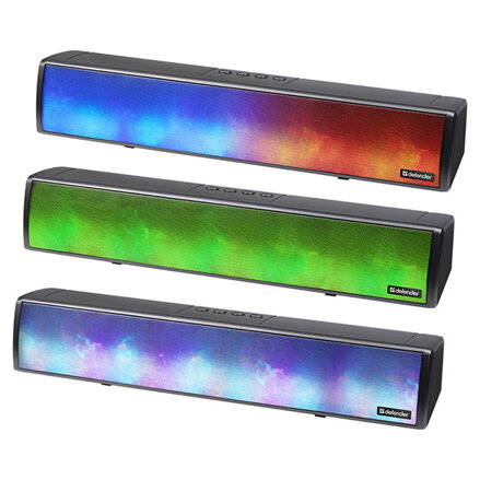 Defender Soundbar Z8, 2.0, 10W, černý, regulace hlasitosti, LED podsvícení, USB/Bluetooth, 90Hz-20kHz