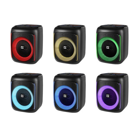 Defender reproduktor BOOMER 50, Li-Ion, 1.1, 50W, černý, regulace hlasitosti, LED podsvícení, BT 5.0, TWS, 90Hz-20KHz