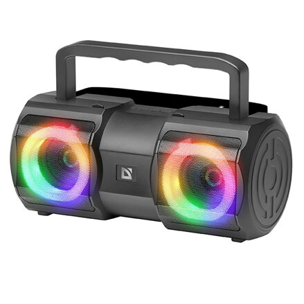 Defender reproduktor BEATBOX 20, Li-Ion, 2.0, 20W, černý, regulace hlasitosti, přenosný, LED podsvícení, s integr. baterií, 80Hz~2