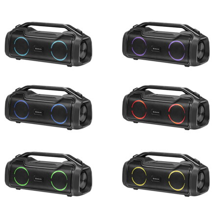 Defender reproduktor BEATBOX 50, Li-Ion, 2.0, 50W, černý, regulace hlasitosti, LED podsvícení, BT 5.0, TWS, 80Hz~12kHz