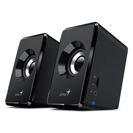 Genius reproduktory SP-U125, 2.0, 3W, černé, regulace hlasitosti, 3,5 mm jack (USB), 150Hz-20kHz