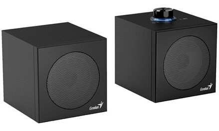 Genius reproduktory SP-HF300U, 4W, černé, dřevěné
