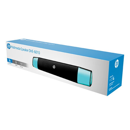 HP Soundbar DHE-6010, 6W, černý, 3,5 mm jack/ Bluetooth, podsvícený