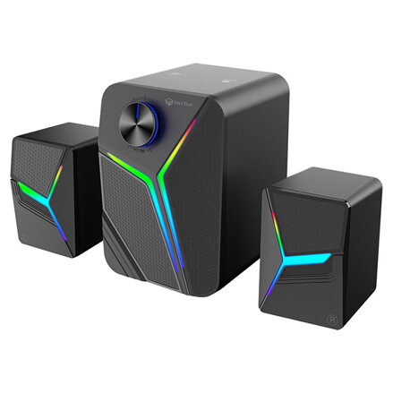 Meetion reproduktory SP2111, 2.1, 15W, černé, podsvícené
