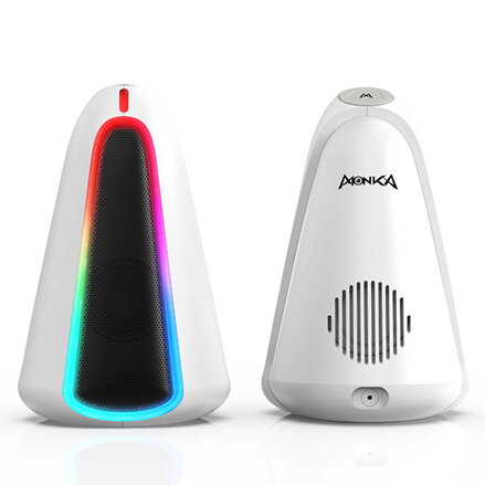 Marvo reproduktory MONKA SG-500, 2.0, 6W, bílé, regulace hlasitosti, RGB podsvícení