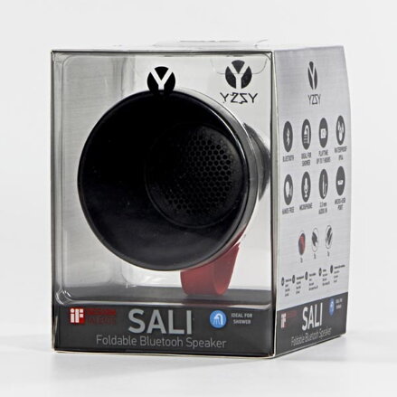 YZSY Bluetooth reproduktor SALI, 3W, černý, regulace hlasitosti, skládací, voděodolný