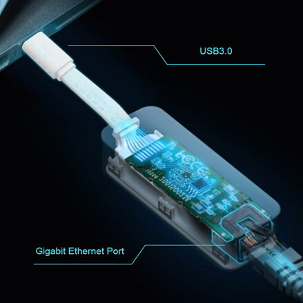 TP-LINK gigabitový siťový adaptér USB UE300C 1000Mbps