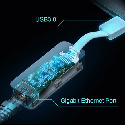 TP-LINK gigabitový siťový adaptér USB UE300 1000Mbps