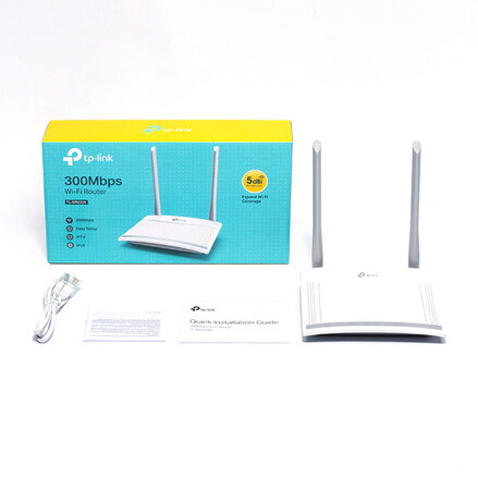 TP-LINK router TL-WR820N 2.4GHz, IPv6, 300Mbps, externí pevná anténa, 802.11n, VLAN, WPS, síť pro hosty