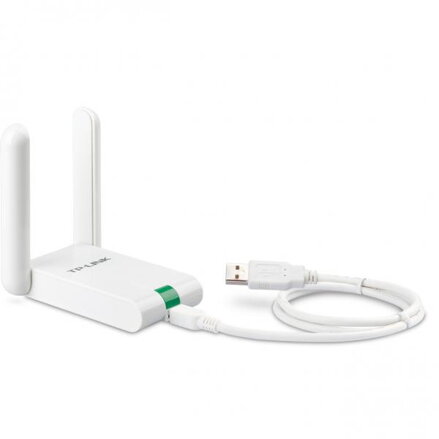 TP-LINK USB klient TL-WN822N 2.4GHz, 300Mbps, externí pevná anténa, 802.11n, 1.5m kabel, tlačítko WPS