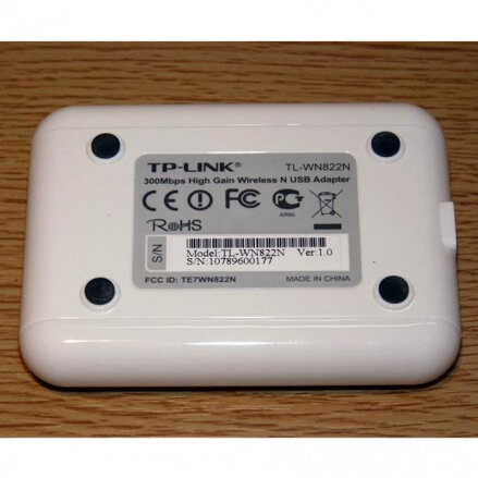 TP-LINK USB klient TL-WN822N 2.4GHz, 300Mbps, externí pevná anténa, 802.11n, 1.5m kabel, tlačítko WPS