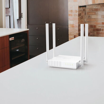 TP-LINK router Archer C24 2.4GHz a 5GHz, extender, přístupový bod, IPv6, 733Mbps, externí pevná anténa, 802.11ac, Rodičovská kontr