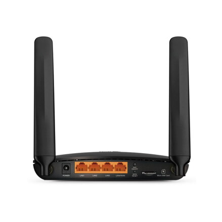 TP-LINK router Archer MR200 2.4GHz a 5GHz, přístupový bod, IPv6, 750Mbps, odnímatelná/vestavěná anténa, 802.11ac, rodičovská kontr