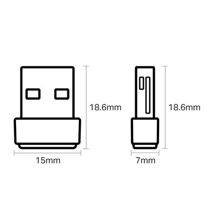 TP-LINK USB klient Archer T2U Nano 2.4GHz a 5GHz, 600Mbps, integrovaná anténa, 802.11ac, dual-band, nano design