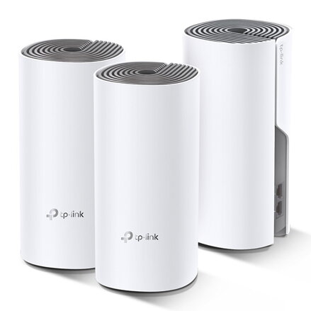 TP-LINK Wifi Mesh kit Deco E4(3-pack) 2.4GHz a 5GHz, přístupový bod, IPv6, 1200Mbps, integrovaná anténa, 802.11ac, 3Pack, ISP, rod