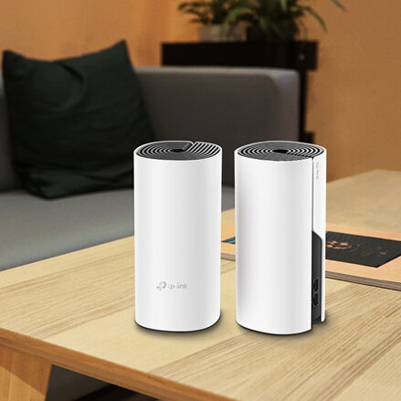 TP-LINK Wifi Mesh kit Deco M4(2-pack) 2.4GHz a 5GHz, přístupový bod, IPv6, 1200Mbps, integrovaná anténa, 802.11ac, 2Pack,síť pro h