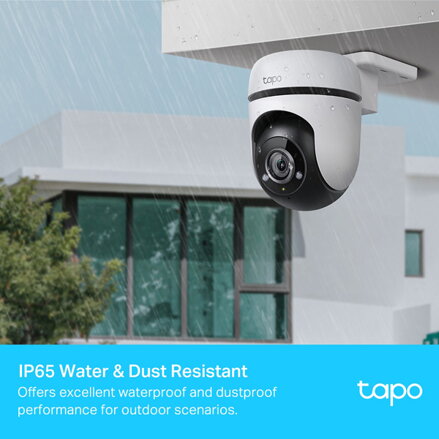 TP-link IP kamera venkovní Tapo C500, Full HD (1920x1080), Wifi 2.4 GHz /ethernet, bílá, noční vidění, alarm , det. pohybu