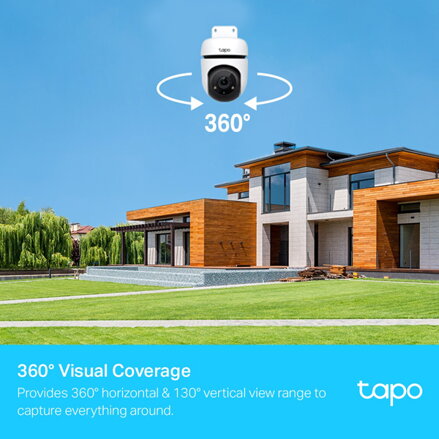 TP-link IP kamera venkovní Tapo C500, Full HD (1920x1080), Wifi 2.4 GHz /ethernet, bílá, noční vidění, alarm , det. pohybu