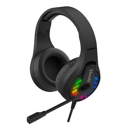 A4Tech Bloody G230P, sluchátka s mikrofonem, ovládání hlasitosti, černá, herní sluchátka, 3.5 mm jack + USB