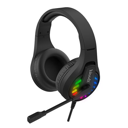 A4Tech Bloody G230, sluchátka s mikrofonem, ovládání hlasitosti, černá, herní sluchátka, USB
