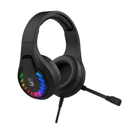 A4Tech Bloody G230, sluchátka s mikrofonem, ovládání hlasitosti, černá, herní sluchátka, USB