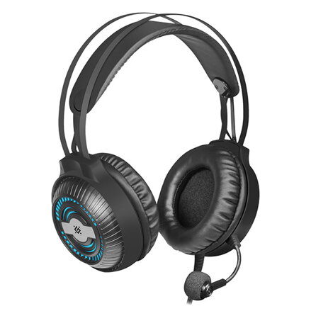 Defender Stellar Pro, herní sluchátka s mikrofonem, ovládání hlasitosti, černá, 7.1 (virtuálně), 50 mm měniče typ USB