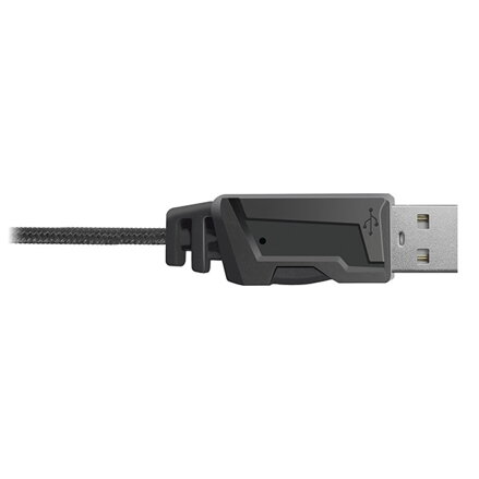 Defender Stellar Pro, herní sluchátka s mikrofonem, ovládání hlasitosti, černá, 7.1 (virtuálně), 50 mm měniče typ USB