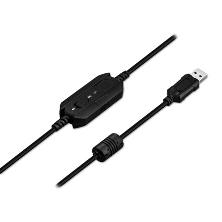 Defender Cosmo Pro RGB, herní sluchátka s mikrofonem, ovládání hlasitosti, černá, 7.1 (virtuálně), 50 mm měniče typ USB