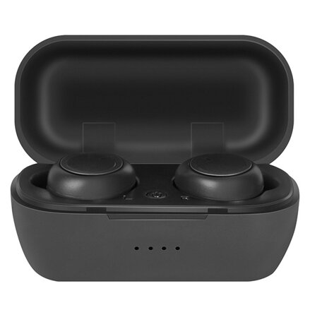 Defender Twins 638, sluchátka s mikrofonem, bez ovládání hlasitosti, černá, špuntová, BT 5.0, TWS, nabíjecí pouzdro typ bluetooth