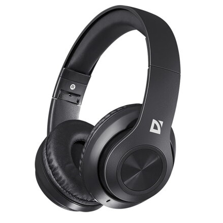 Defender FreeMotion B552, sluchátka s mikrofonem, ovládání hlasitosti, černá, 2.0, 40 mm měniče typ USB