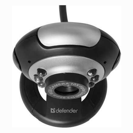 Defender Web kamera C-110, 0.3 Mpix, USB 2.0, černo-šedá, pro notebook/LCD