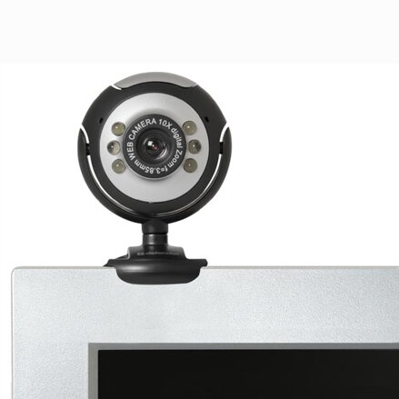 Defender Web kamera C-110, 0.3 Mpix, USB 2.0, černo-šedá, pro notebook/LCD