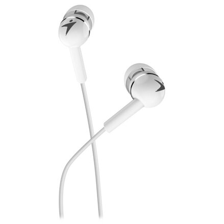 Genius HS-M300, sluchátka s mikrofonem, bez ovládání hlasitosti, bílá, 2.0, špuntová, 3.5 mm jack