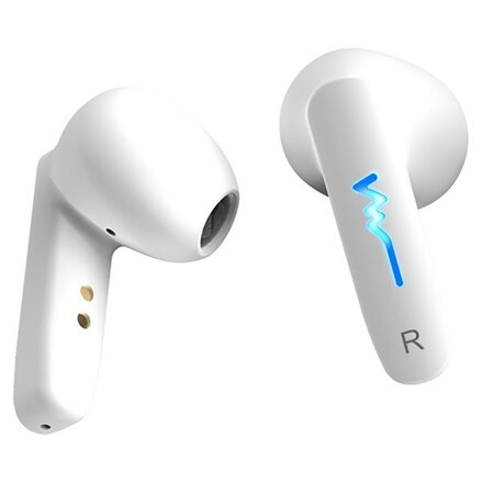 Genius HS-M920BT, mikrofon, přepínání skladeb, bílá, 2.0, s nabíjecí krabičkou, sportovní typ USB-C