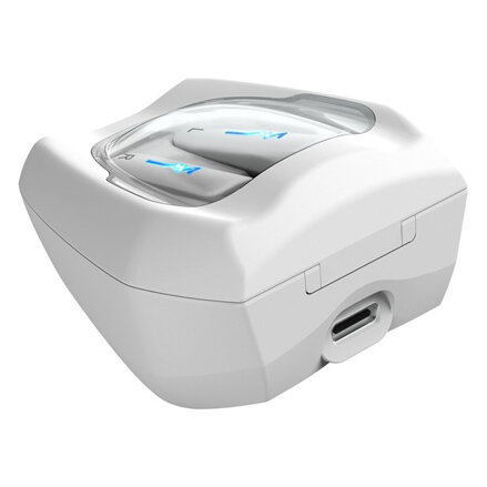 Genius HS-M920BT, mikrofon, přepínání skladeb, bílá, 2.0, s nabíjecí krabičkou, sportovní typ USB-C