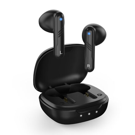 Genius HS-M905BT, mikrofon, přepínání skladeb, černá, 2.0, s nabíjecí krabičkou, sportovní typ USB-C