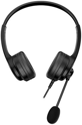 Genius HS-235U AI sluchátka s mikrofonem, drátová, černá