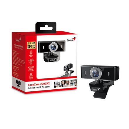 Genius Full HD Webkamera FaceCam 2000X2, černá