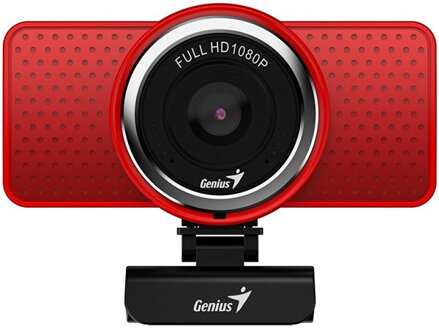 Genius ECam 8000 Full HD Webkamera, červená