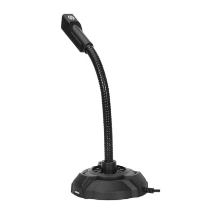 HP, počítačový mikrofon, DHP-1100C, černý, LED světlo, USB Hub