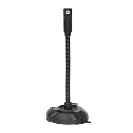 HP, počítačový mikrofon, DHP-1100C, černý, LED světlo, USB Hub