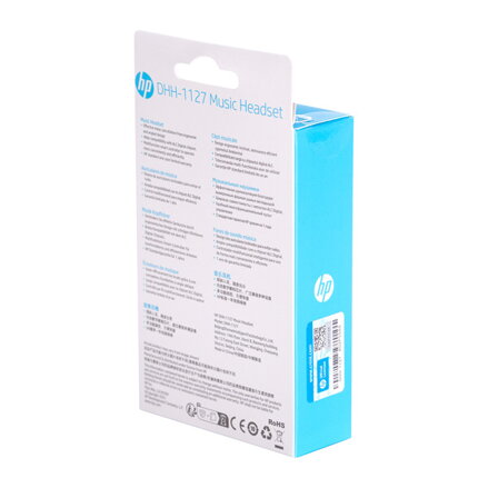 HP DHH-1127, sluchátka s mikrofonem, černá, USB-C