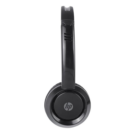 HP DHE-8009 sluchátka s mikrofonem, ovládání hlasitosti, černá, klasická typ 3,5mm jack